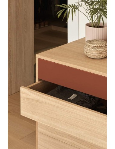 Teulat confortável minimalista YOKO 90x45, telha, Carvalho