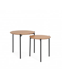 SET DE 2 MESAS DE CENTRO DISEÑO INDUSTRIAL, ELISABHET.