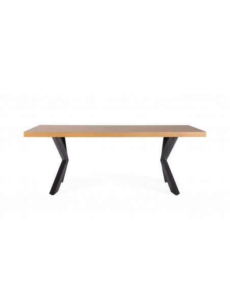 MESA DISEÑO INDUSTRIAL RAYO 200x100,ROBLE-METAL. MESA DISEÑO INDUSTRIAL RAYO 200x100,ROBLE-METAL.