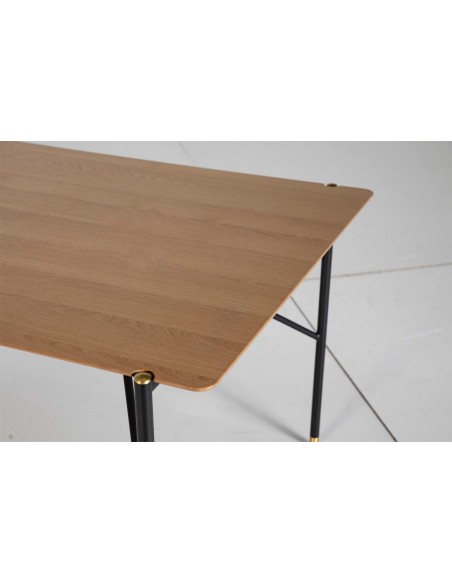 LEYRE design Mesa de jantar 160x90, Carvalho, metal LEYRE design Mesa de jantar 160x90, Carvalho, metal