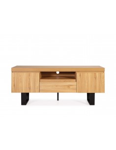 MUEBLE DE TV DE DISEÑO SALEM 150x40, roble, metal negro. 2