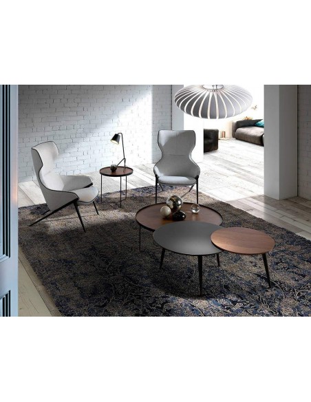 Poltrona de Design Urso, tecido, pernas aço preto Poltrona de Design Urso, tecido, pernas aço preto