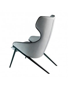 Poltrona de Design Urso, tecido, pernas aço preto 2