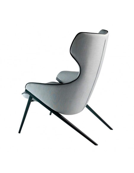 SILLÓN de diseño Bear, TELA, PATAS ACERO NEGRO SILLÓN de diseño Bear, TELA, PATAS ACERO NEGRO