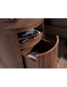 MESITA NOCHE REDONDA POLARIS, MADERA NOGAL 2