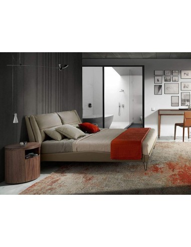 MESITA NOCHE REDONDA POLARIS, MADERA NOGAL