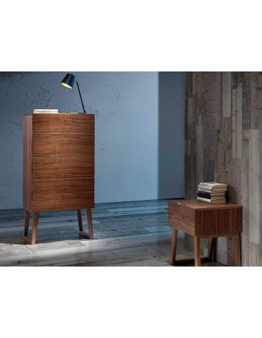 MESITA NOCHE DREAM 45x40, MADERA NOGAL