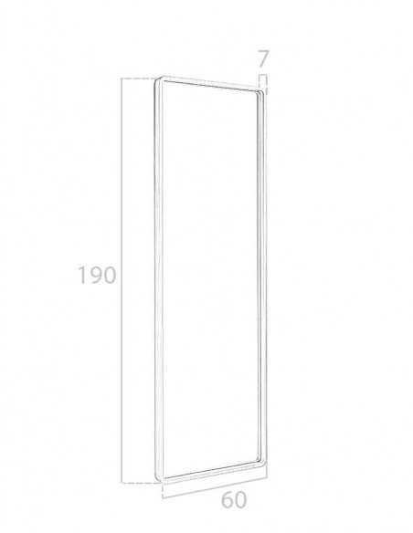 ESPEJO DE PIE Enigma, MARCO MADERA NOGAL ESPEJO DE PIE Enigma, MARCO MADERA NOGAL