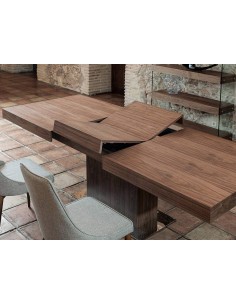 Mesa de jantar extensível LEA 180 (240) x100, nogueira 2