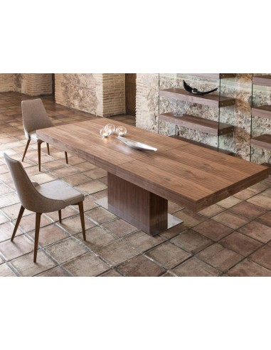 Mesa de jantar extensível LEA 180 (240) x100, nogueira