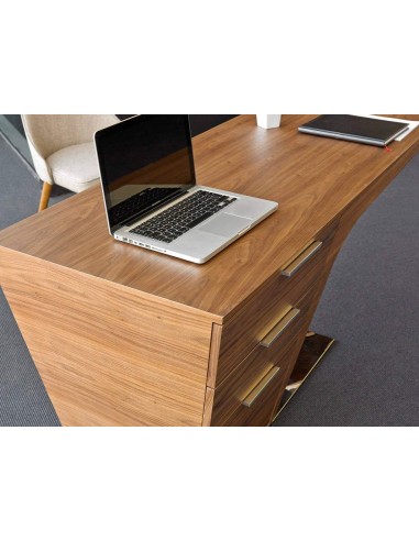 Mesa de escritório Tremon 150x60, madeira nogueira