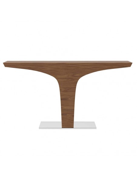 Console moderno TREMON 150x35, madeira de nogueira
