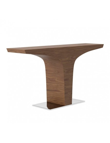 Console moderno TREMON 150x35, madeira de nogueira