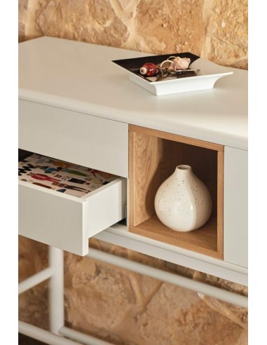 Teulat Console de design CORVO 120X35, creme, Carvalho