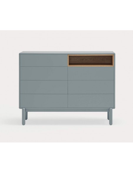 TEULAT CÓMODA CORVO 120x40, 7 CAJONES, GRIS PERLA TEULAT CÓMODA CORVO 120x40, 7 CAJONES, GRIS PERLA