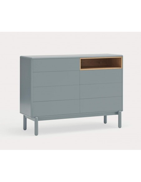 TEULAT CÓMODA CORVO 120x40, 7 CAJONES, GRIS PERLA TEULAT CÓMODA CORVO 120x40, 7 CAJONES, GRIS PERLA