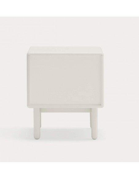 TEULAT mesa de cabeceira CORVO 48X35, creme, Carvalho