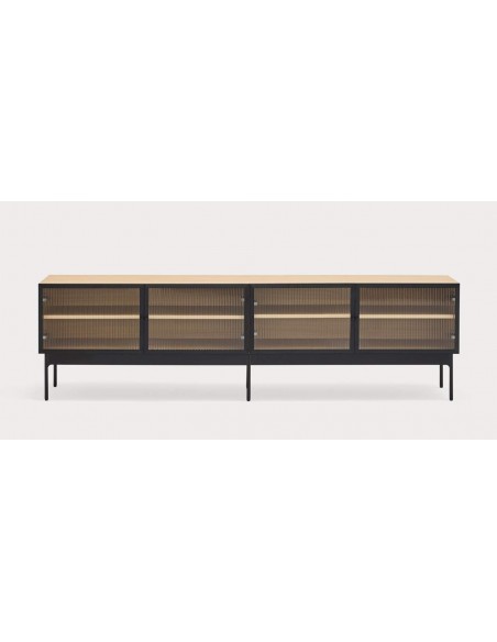 TEULAT MUEBLE TV BLUR 180X40, ROBLE, CRISTAL TEULAT MUEBLE TV BLUR 180X40, ROBLE, CRISTAL