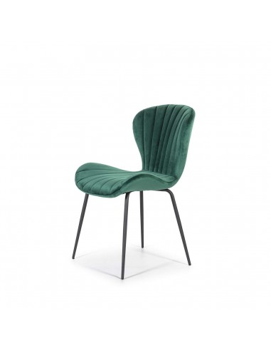 SILLA DE DISEÑO METAL/TERCIOPELO,CONCHA.