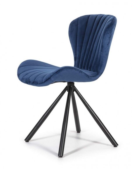 SILLA DE DISEÑO GIRATORIA SIREN, TERCIOPELO.