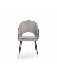 Cadeira de design moderno RAY, tecido cinza. 2