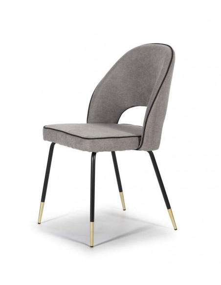 Cadeira de design moderno RAY, tecido cinza. Cadeira de design moderno RAY, tecido cinza.