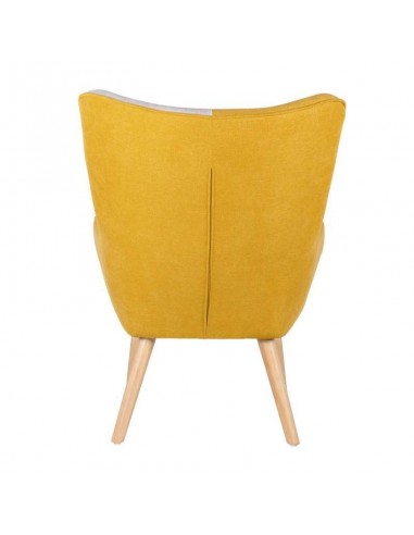 Butaca nórdica Florida, tela patchwork, madera