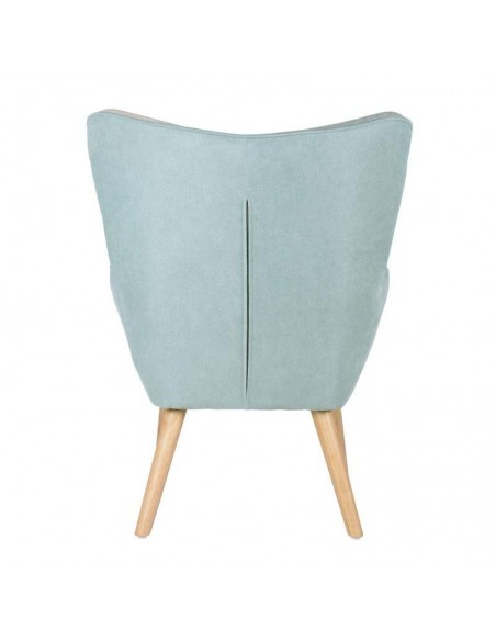 Poltrona nórdica Florida, tecido patchwork, madeira Poltrona nórdica Florida, tecido patchwork, madeira