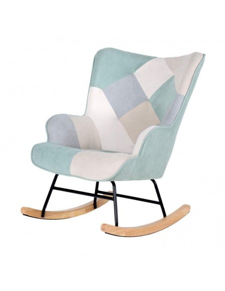 MECEDORA DE DISEÑO DENVER,TEJIDO PATCHWORK.