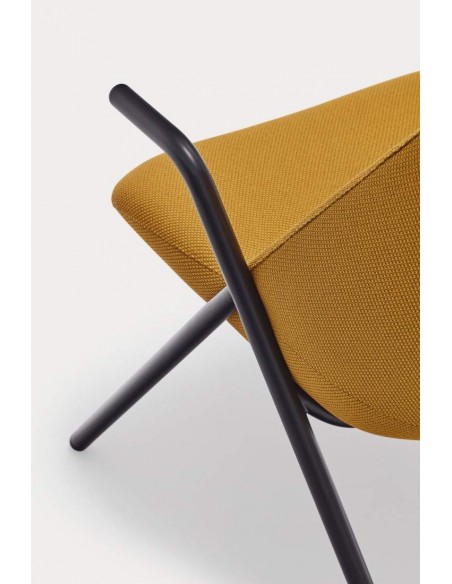 Teulat Sillón de diseño DINS alto, tela, metal Teulat Sillón de diseño DINS alto, tela, metal