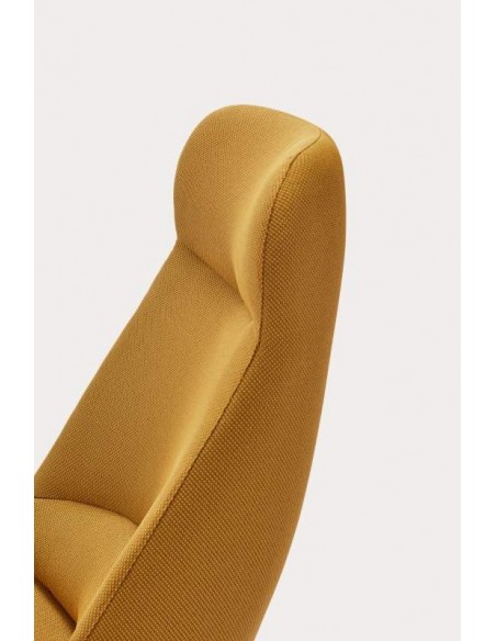 Teulat Sillón de diseño DINS alto, tela, metal Teulat Sillón de diseño DINS alto, tela, metal