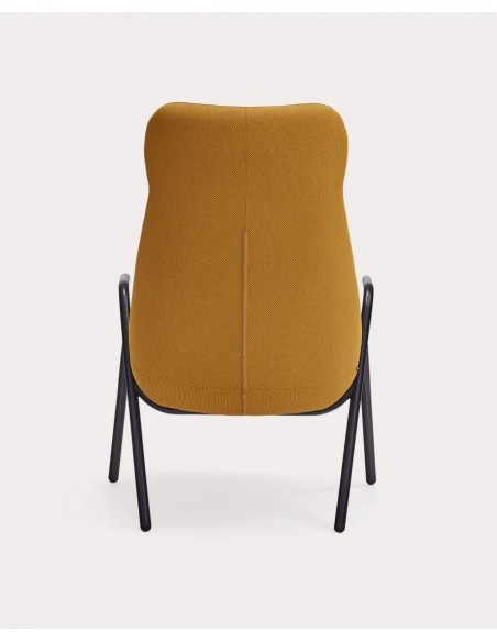 Teulat Sillón de diseño DINS alto, tela, metal Teulat Sillón de diseño DINS alto, tela, metal