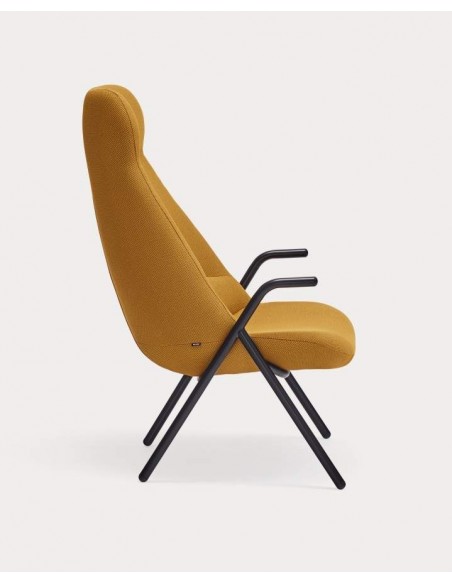 Teulat Sillón de diseño DINS alto, tela, metal Teulat Sillón de diseño DINS alto, tela, metal