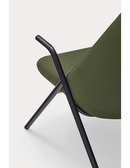 Teulat Sillón de diseño DINS alto, tela, metal Teulat Sillón de diseño DINS alto, tela, metal