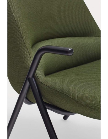 Teulat Sillón de diseño DINS alto, tela, metal Teulat Sillón de diseño DINS alto, tela, metal