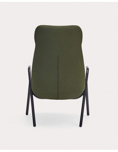 Teulat Sillón de diseño DINS alto, tela, metal