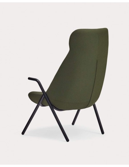 Teulat Sillón de diseño DINS alto, tela, metal Teulat Sillón de diseño DINS alto, tela, metal
