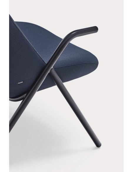 Teulat Sillón de diseño DINS alto, tela, metal Teulat Sillón de diseño DINS alto, tela, metal