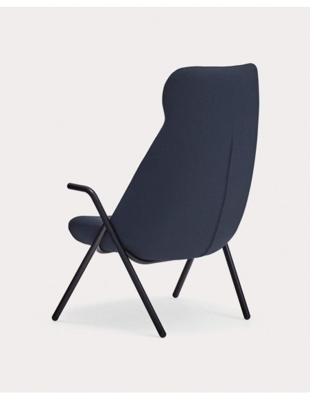 Teulat Sillón de diseño DINS alto, tela, metal Teulat Sillón de diseño DINS alto, tela, metal