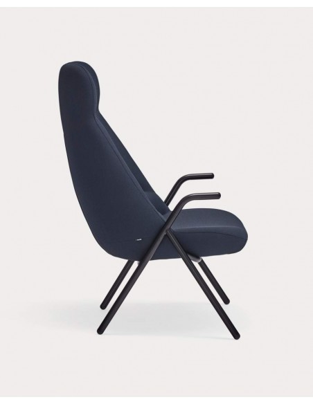 Teulat Sillón de diseño DINS alto, tela, metal Teulat Sillón de diseño DINS alto, tela, metal
