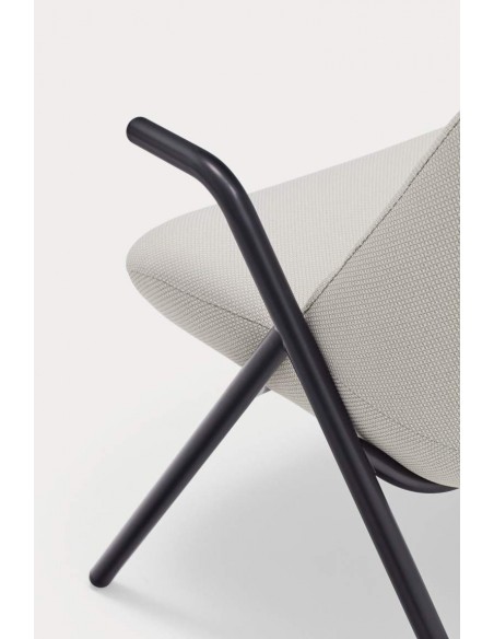 Teulat Sillón de diseño DINS alto, tela, metal Teulat Sillón de diseño DINS alto, tela, metal