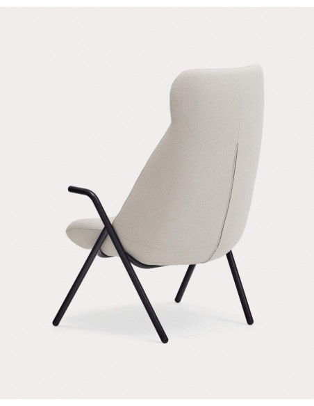 Teulat Sillón de diseño DINS alto, tela, metal Teulat Sillón de diseño DINS alto, tela, metal