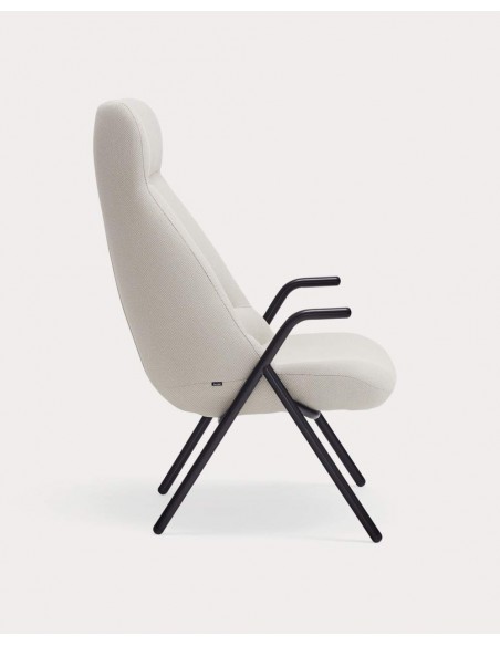 Teulat Sillón de diseño DINS alto, tela, metal Teulat Sillón de diseño DINS alto, tela, metal