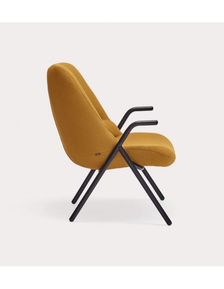 Teulat Sillón de diseño DINS, tela, metal