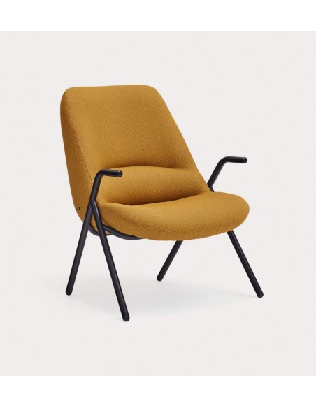 Teulat Sillón de diseño DINS, tela, metal