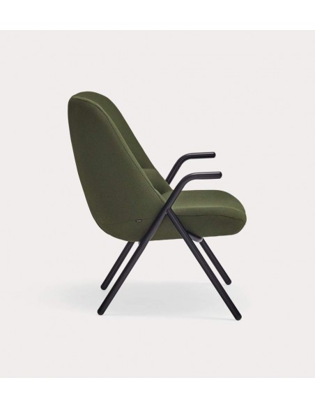 Teulat Sillón de diseño DINS, tela, metal