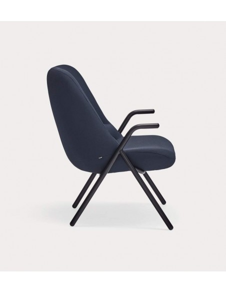 Teulat Sillón de diseño DINS, tela, metal