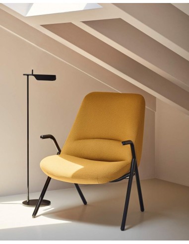 Teulat Sillón de diseño DINS, tela, metal