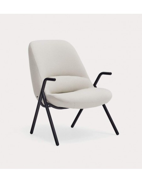 Teulat Sillón de diseño DINS, tela, metal