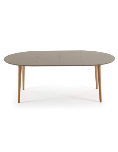 Oakland mesa extensible Oval 120(200)x90 marrón, haya